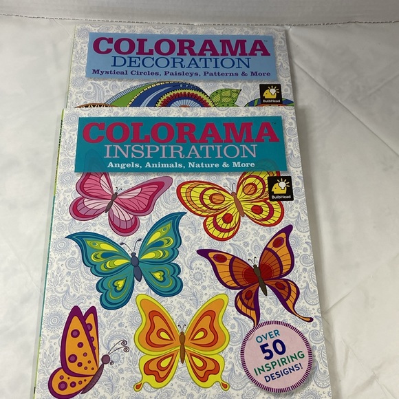 Colorama Art Books Lot of 2 Decorations & Inspiration Create Relax & Recharge - Picture 3 of 11
